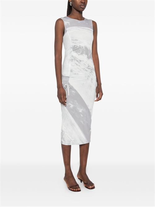 Abito donna midi Patrizia Pepe con stampa grigio/bianca PATRIZIA PEPE | 2A3052J423YA45